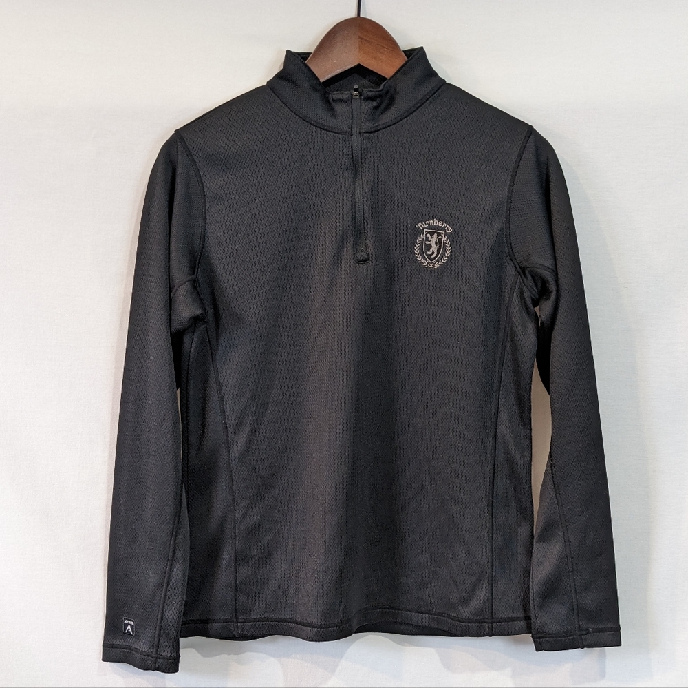 Antigua Turnberry Embroidered Athletic Quarter Zip Long Sleeve Size Small